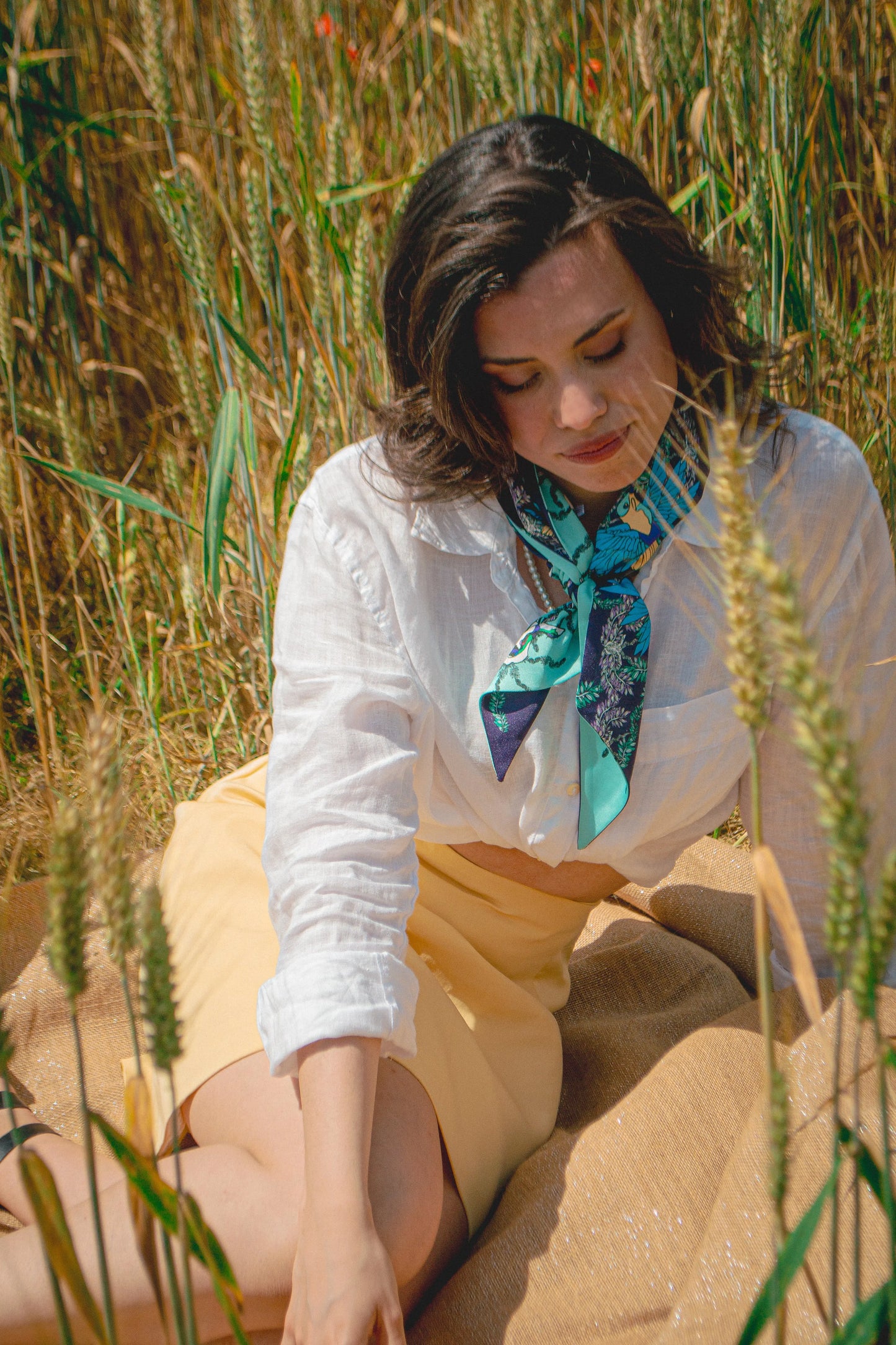 Foulard bandeau « Les chamans»