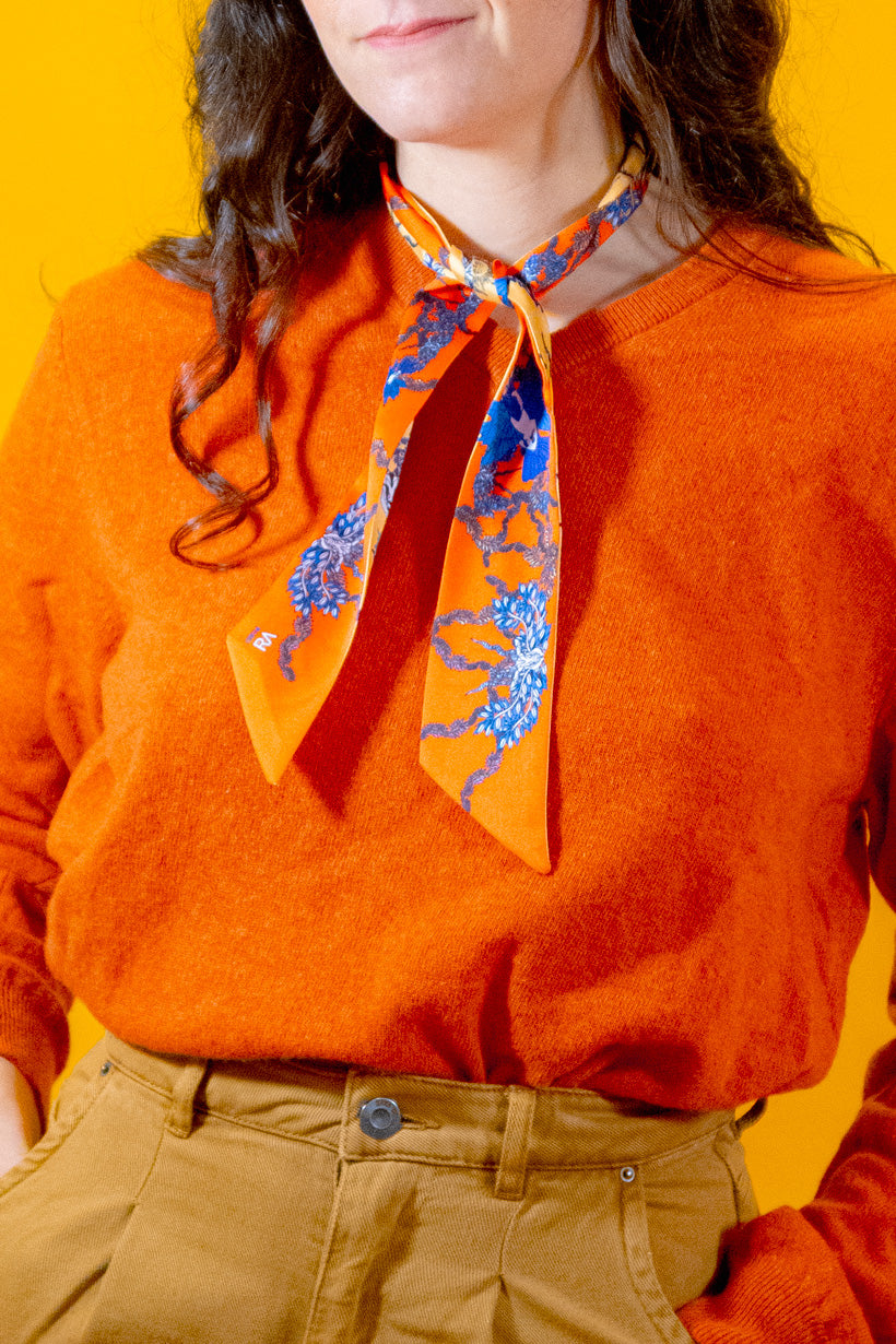 Ruban double "Les chamans oranges"