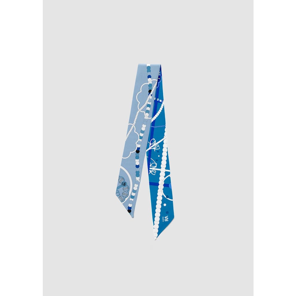 Foulard bandeau classique VR « La boite à bijoux » LE BLEU xccscss.