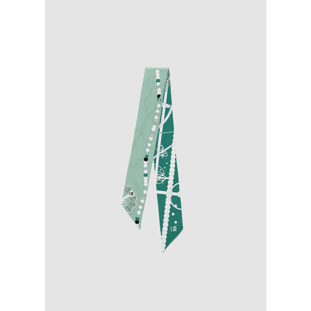 Foulard bandeau classique VR « La boite à bijoux » LE VERT xccscss.