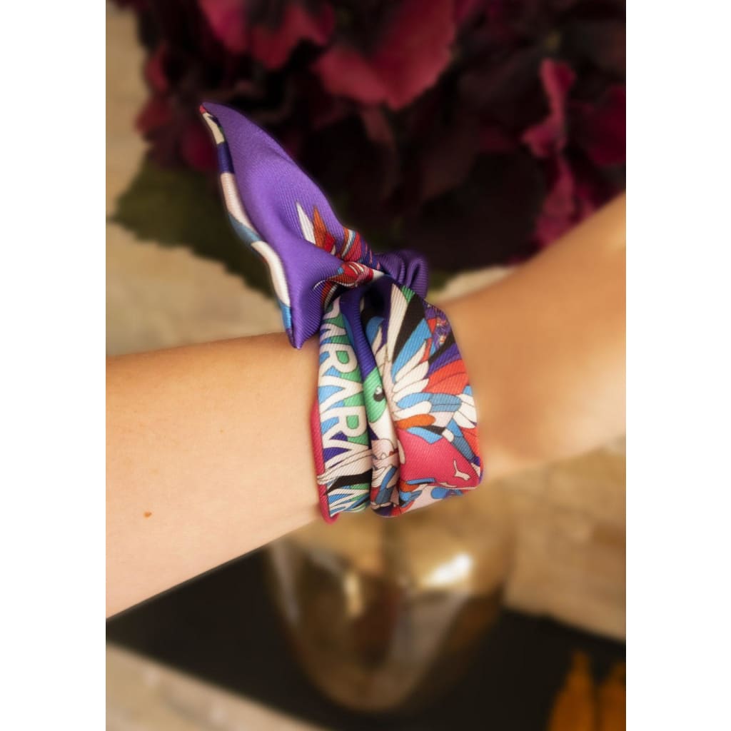 Foulard ruban Virginie Riou "Le petit colibri" xccscss.