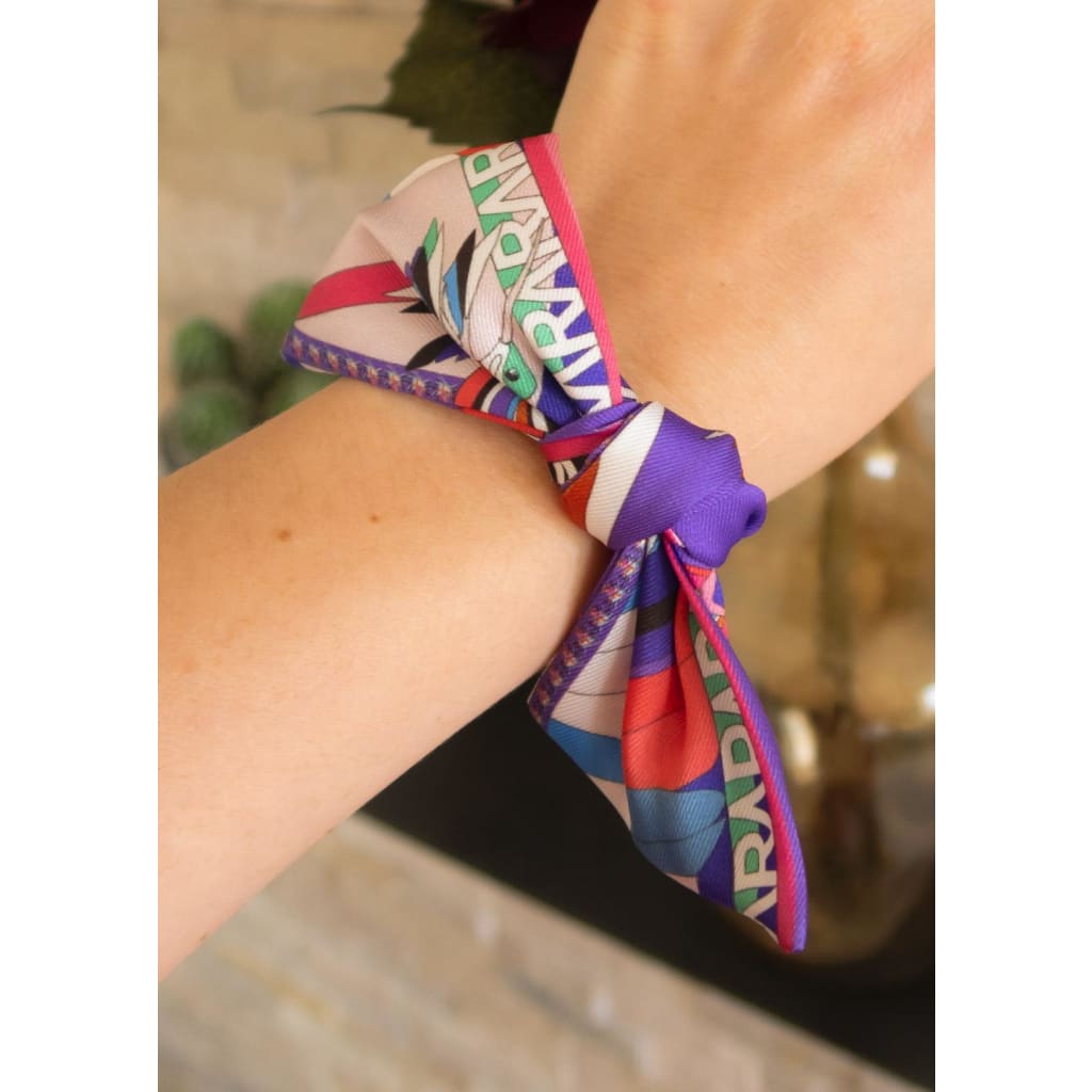 Foulard ruban Virginie Riou "Le petit colibri" xccscss.