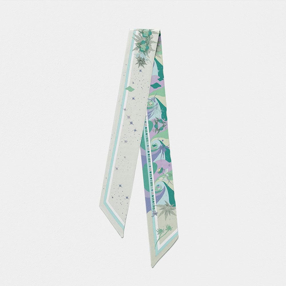 Foulard twilly en soie Virginie Riou "Les guérisseuses" xccscss.