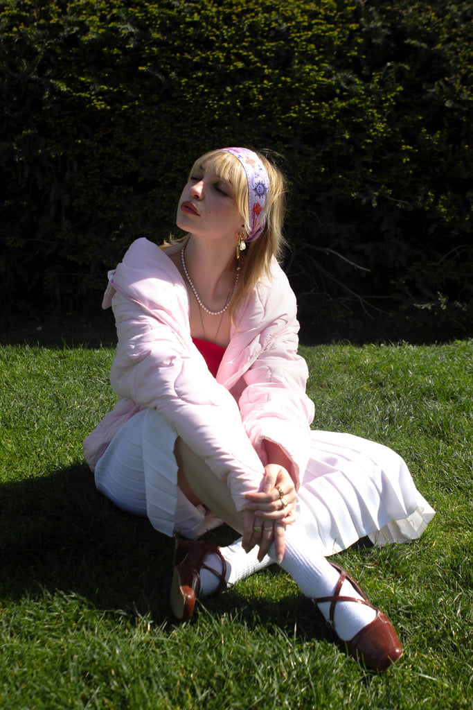 Twilly double, le bandana rose, rose 