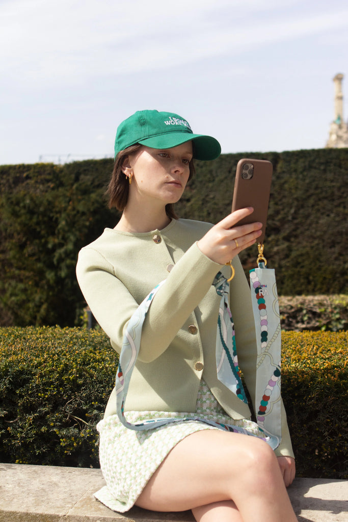 Bandoulière de téléphone, boite à bijoux verte, verte 