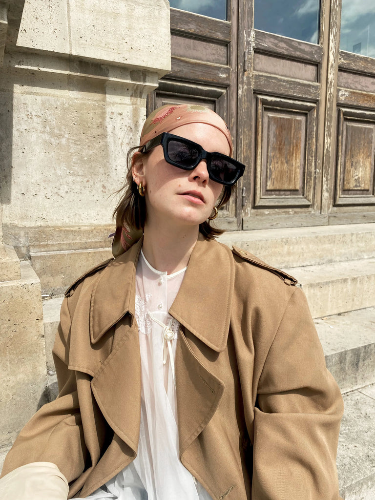 Carré en soie, 65, La cassiopée gold, gold