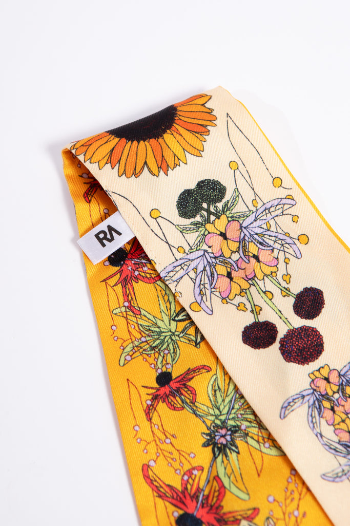 ruban twilly, tournesol, jaune