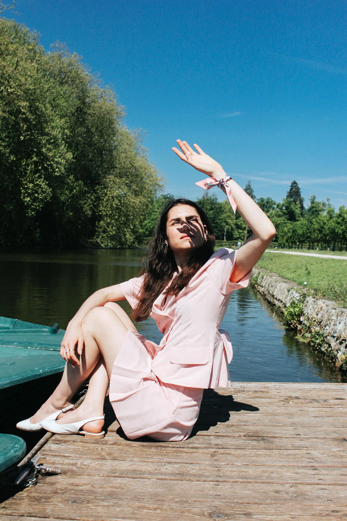 Twilly, le scarabée, mauve et rose 