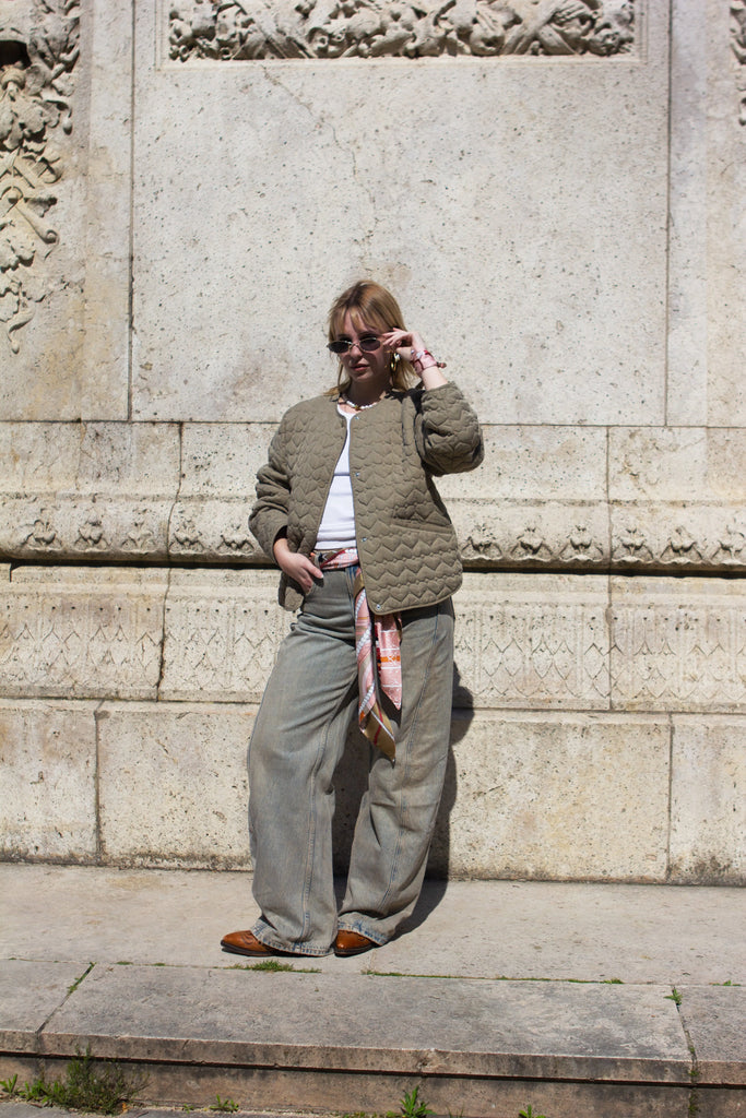 Foulard triangle, la boite à bijoux gold, doré