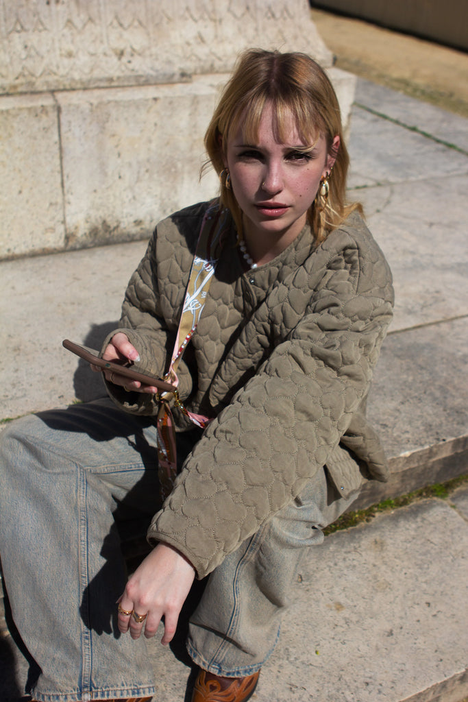 Bandoulière de téléphone, boite à bijoux gold, gold 