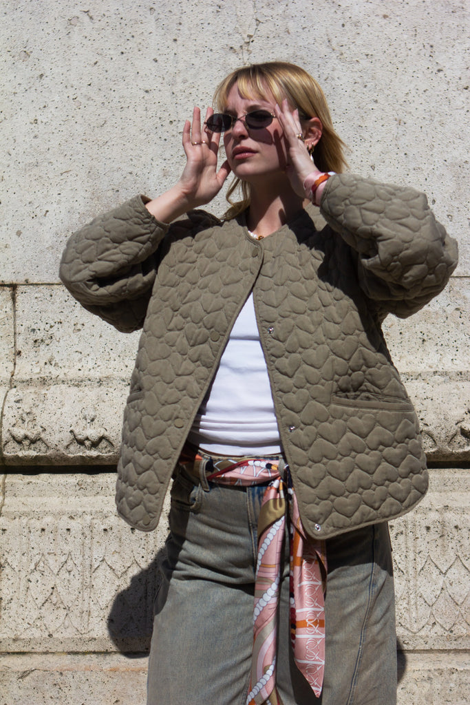 Foulard triangle, la boite à bijoux gold, doré