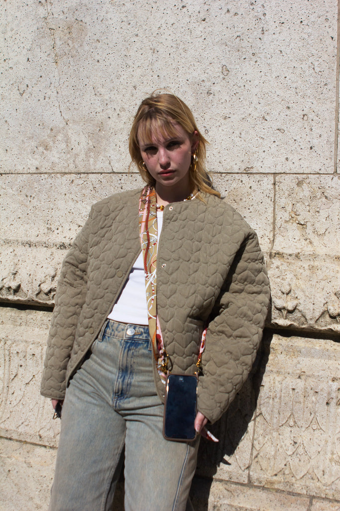 Bandoulière de téléphone, boite à bijoux gold, gold 