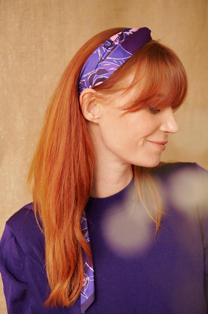 Bandeau cheveux, L'amellau, mauve