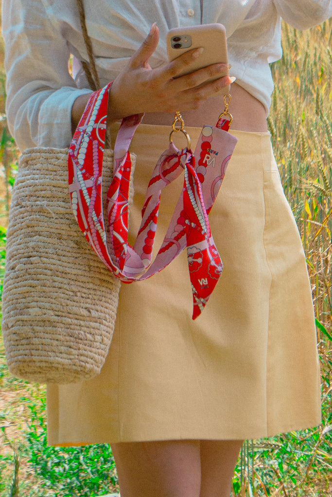 Bandoulière de téléphone, boite à bijoux rouge, rouge 