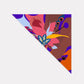 Foulard triangle XXL Virginie Riou "La Fleur Céleste"