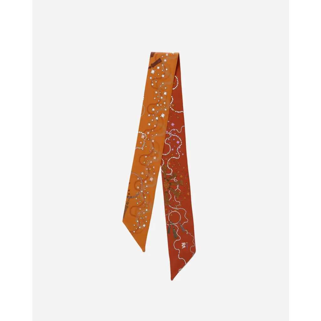 Foulard bandeau « Les diamants gold» - Orange - Foulard